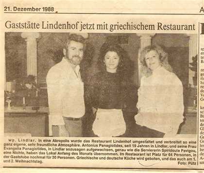 Eröffnung! Ein Grieche in Lindlar